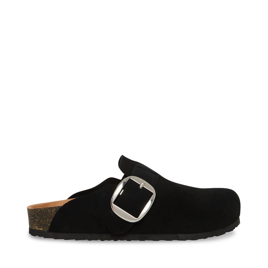 Loafers Steve Madden Social Gamuza Mujer Negras | ES CESE63